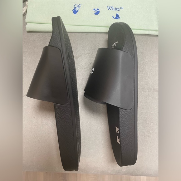 SALE!!!!BRAND-NEW!!! OFF-WHITE Pool Slider (Black & White), Size 38 US8 - Picture 16 of 16